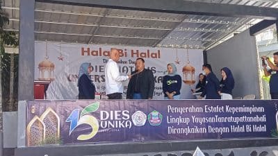 Ahmad Taufan Serahkan Tongkat Estafet Ketua Yayasan Tanratu Pattanabali pada Muhammad Ybnu Taufan